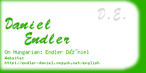 daniel endler business card